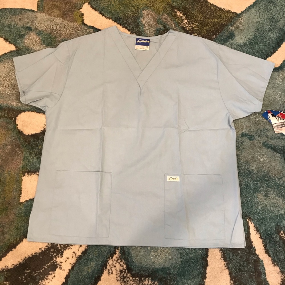 Light blue XL scrub top